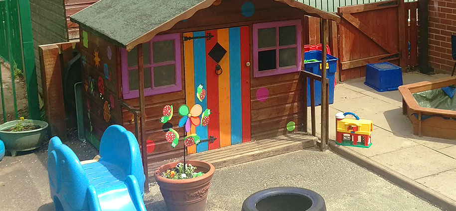 Radbrook Nursery home image 5 Wendy house in the garden
